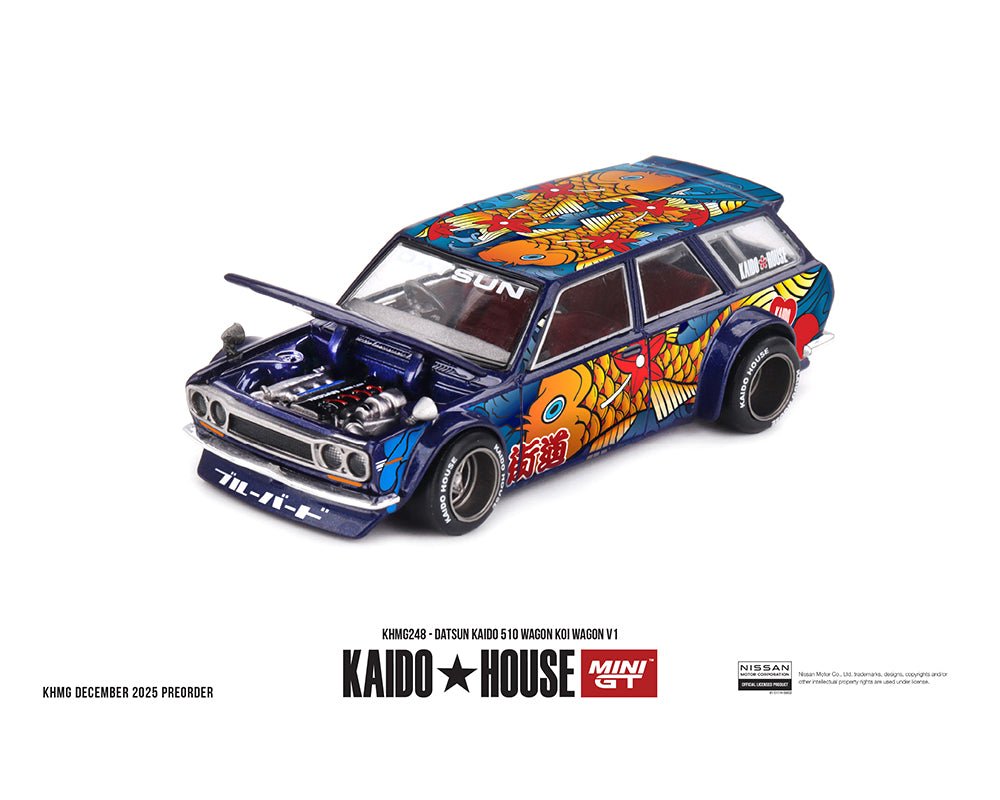 Pre-order) Kaido House x Mini GT Datsun KAIDO 510 Wagon Koi Wagon