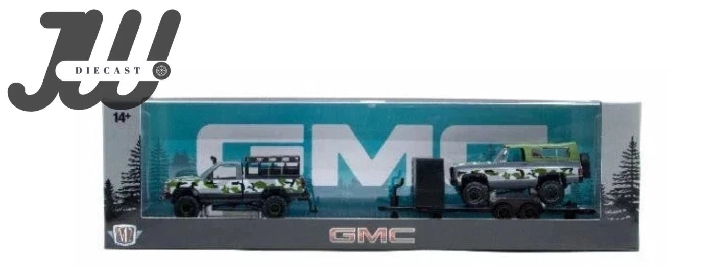 1998 GMC Sierra 1500 & 1973 Jimmy M2 Machines 1:64 Scale Auto Haulers Release 86 - Jw Diecast