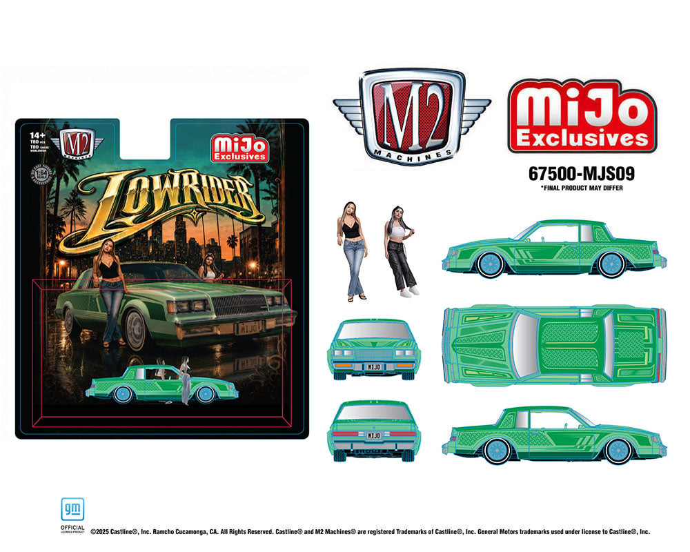 (Preorder) M2 Machines 1:64 Diorama Series 1987 Buick Regal Lowriders with 2 Female Figures – Mijo Exclusives