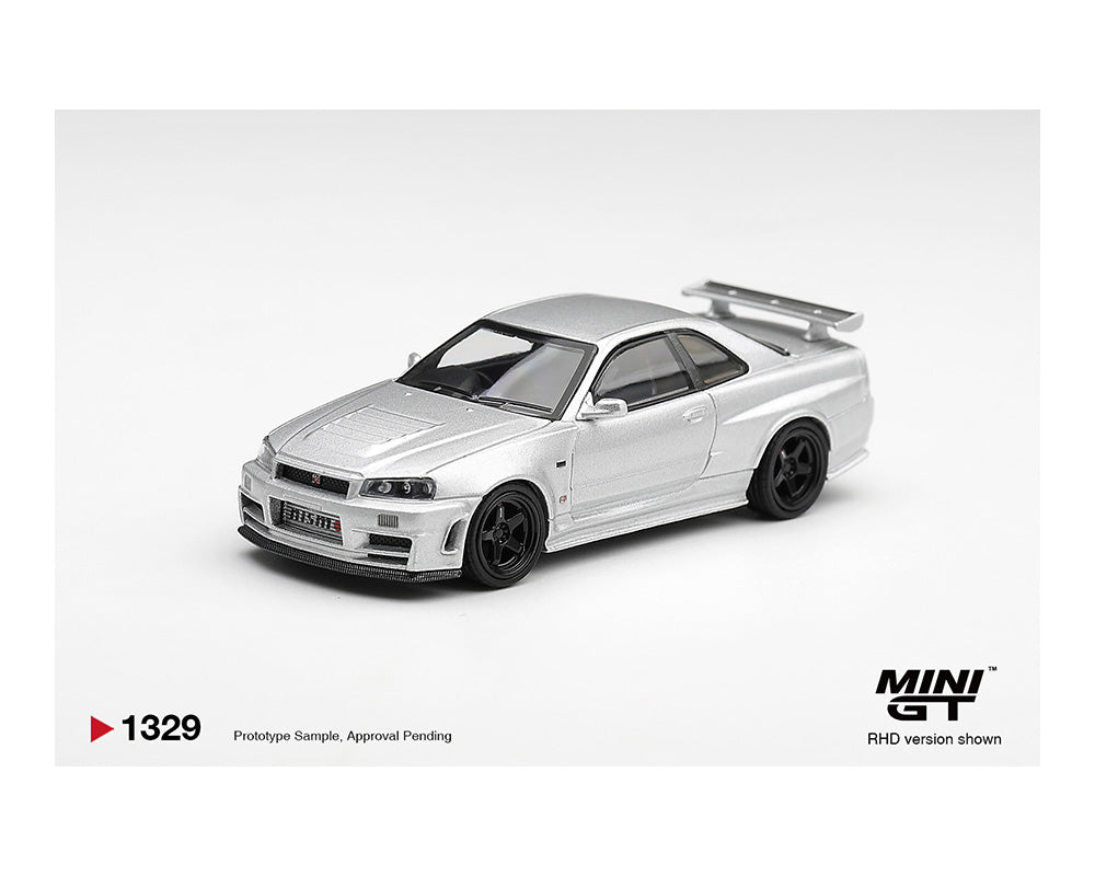 (Preorder) Mini GT 1:64 Nissan NISMO R34GT-R Z-tune Z-Tune Silver – Limited Edition