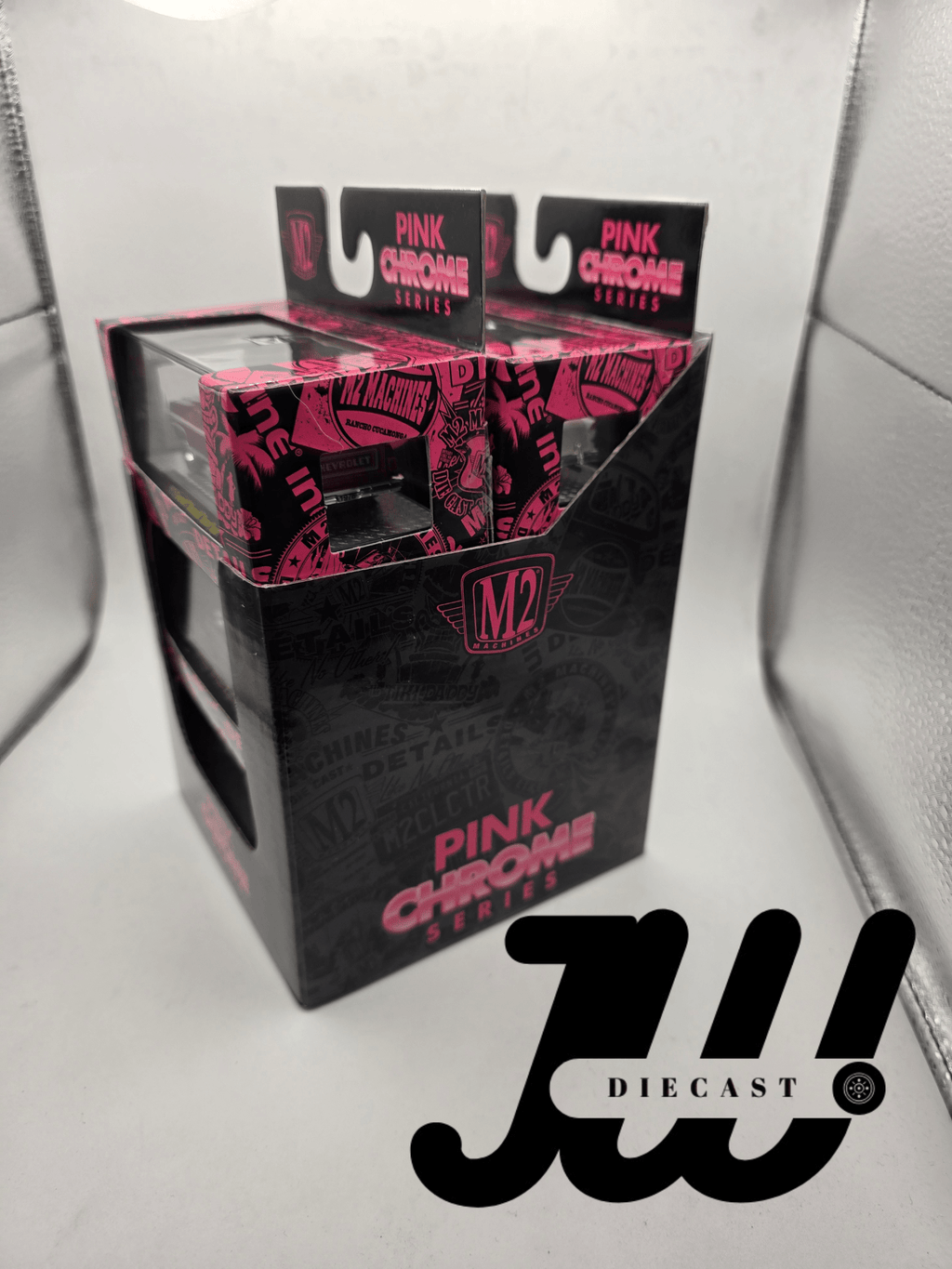 M2 Machines Pink Chrome Auto - Thentics (Six - Pack) 1:64 Exclusive - Jw Diecast