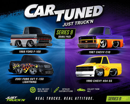 (Preorder) CarTuned 1:64 2-Pack Series 9 “Just Truck’n ” Assortment - Jw Diecast