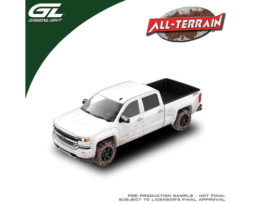 (Preorder) Greenlight 1:64 All Terrain Series 18 – 2016 Chevrolet Silverado Muddy Version – Limited Edition - Jw Diecast