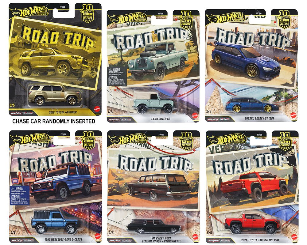 (Preorder) Hot Wheels 1:64 Car Culture 10th Anniversary 2026 V Case - Road Trip Assortment - Jw Diecast