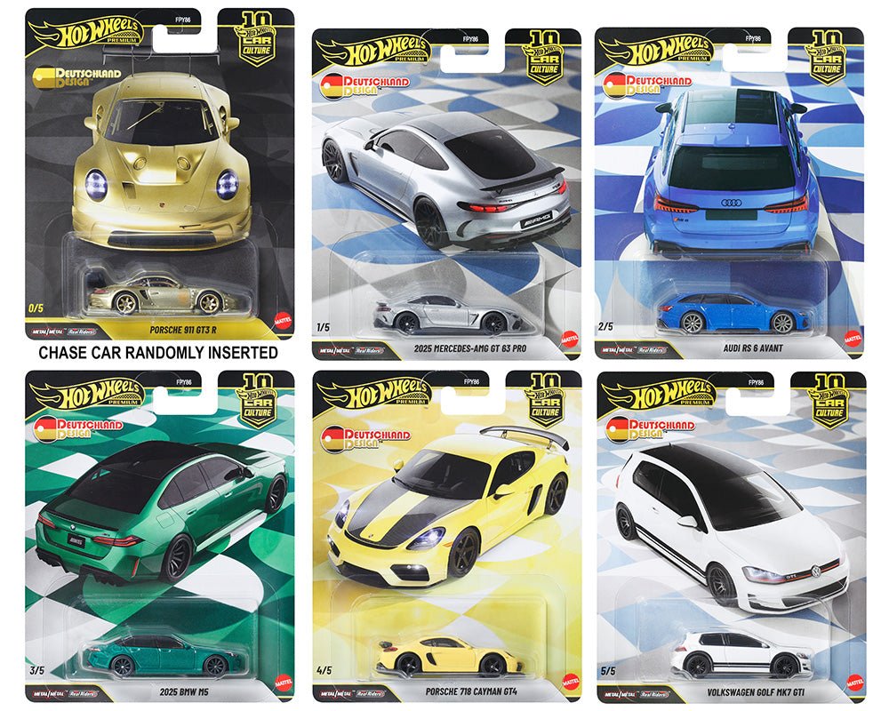 (Preorder) Hot Wheels 1:64 Car Culture 10th Anniversary 2026 W Case – DEUTSCHLAND DESIGN - Jw Diecast