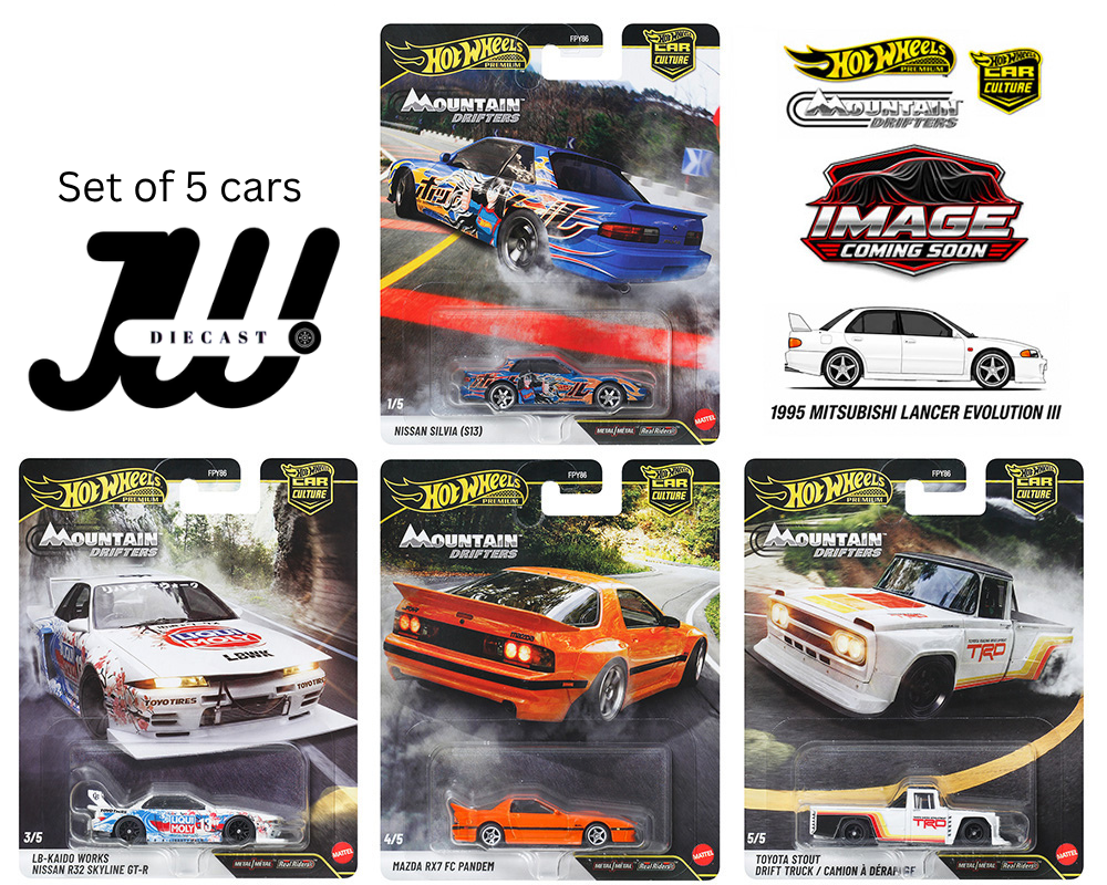 (Preorder) HOT WHEELS 2027 CAR CULTURE MOUNTAIN DRIFTERS SET OF 5 - Jw Diecast