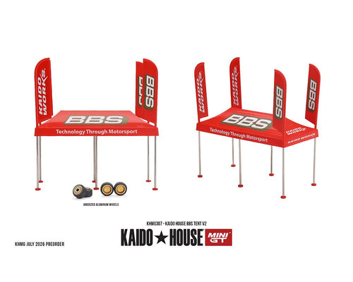(Preorder) Kaido House x Mini GT 1:64 BBS Tent V2 Set - Jw Diecast