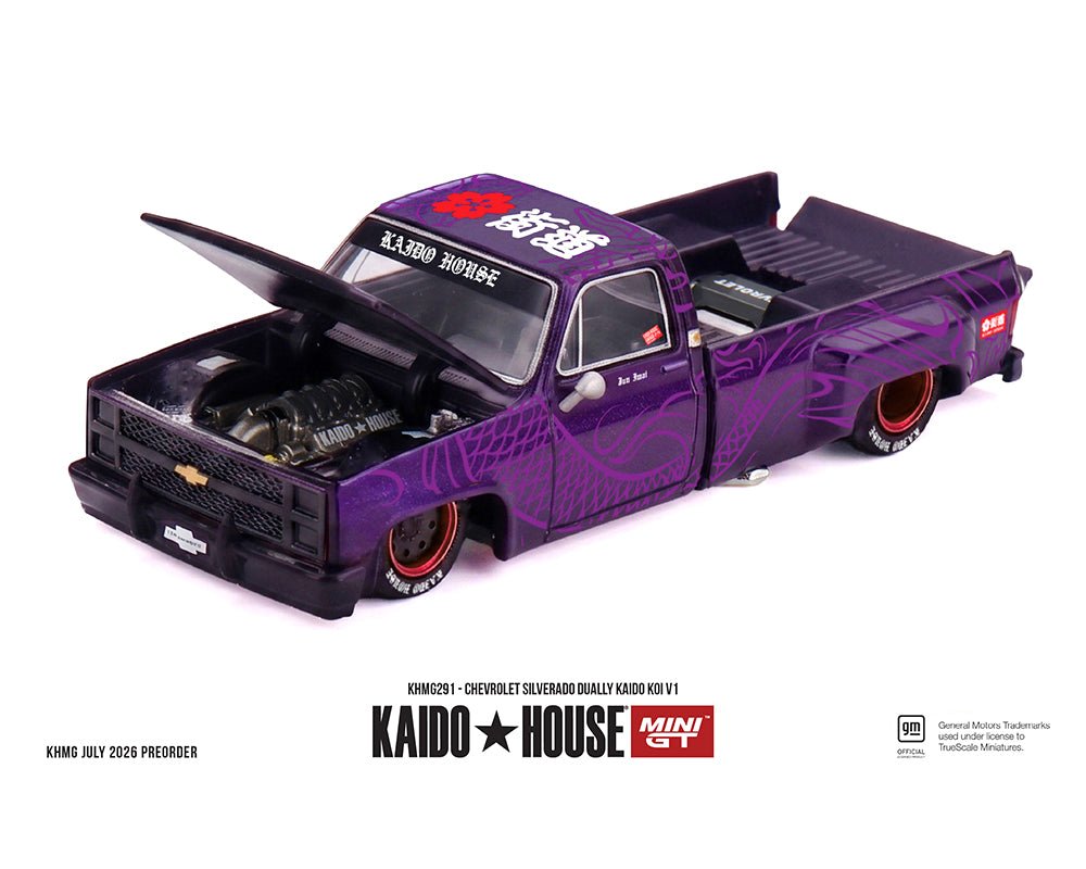 (Preorder) Kaido House x Mini GT 1:64 Chevrolet Silverado Dually KAIDO Koi V1 - Jw Diecast