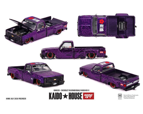(Preorder) Kaido House x Mini GT 1:64 Chevrolet Silverado Dually KAIDO Koi V1 - Jw Diecast