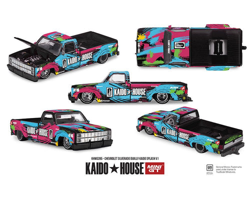 (Preorder) Kaido House x Mini GT 1:64 Chevrolet Silverado Dually Kaido Splash V1 - Limited Edition - Jw Diecast