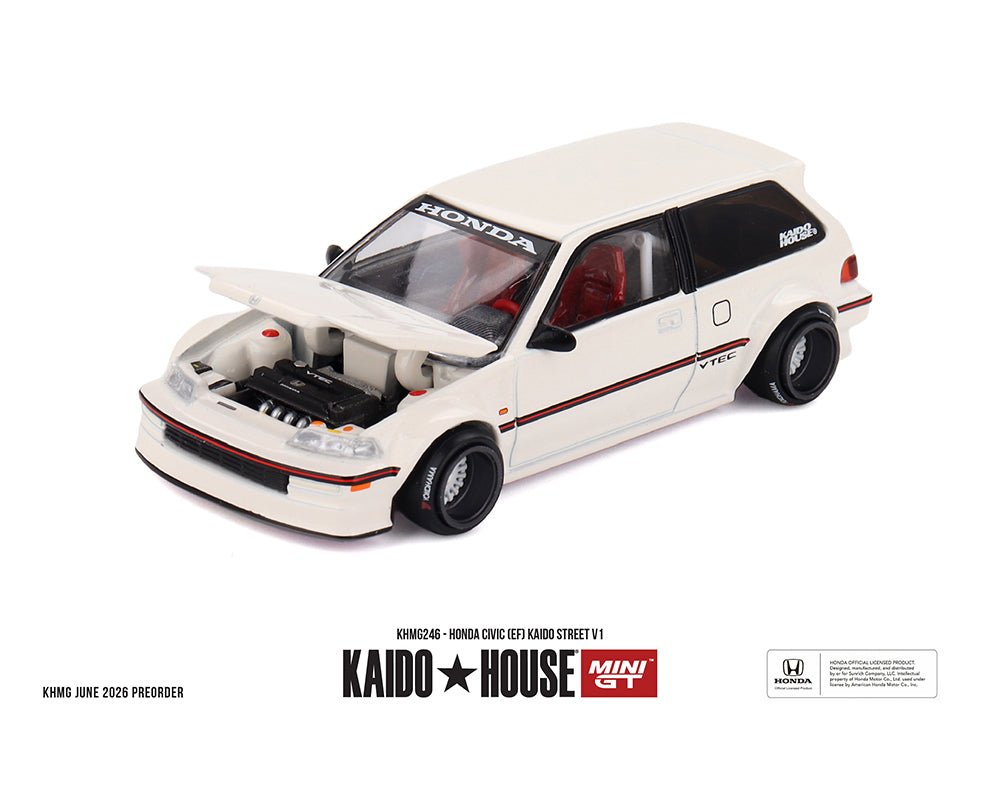 (Preorder) Kaido House x Mini GT 1:64 Honda Civic (EF) Kaido Street V1 – Limited Edition - Jw Diecast