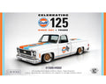 (Preorder) M2 Machines 1:64 1973 Chevrolet Custom Deluxe 10 “GULF” – White – Hobby Exclusive - Jw Diecast