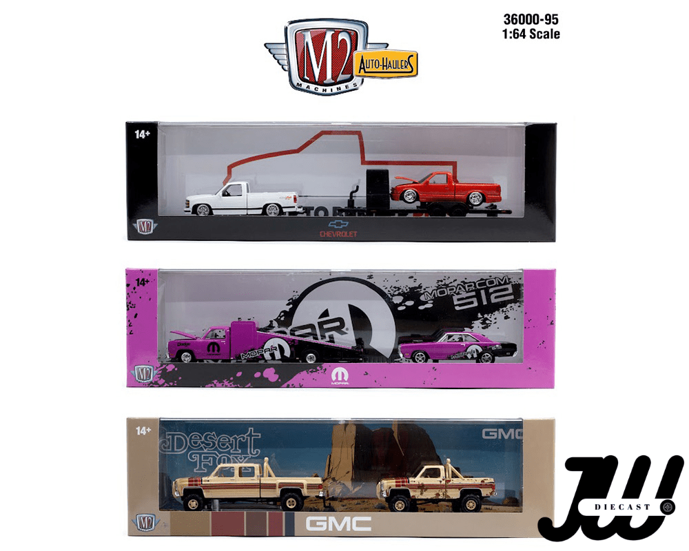 (Preorder) M2 Machines 1:64 Auto - Haulers Release 95 Assortment - Jw Diecast