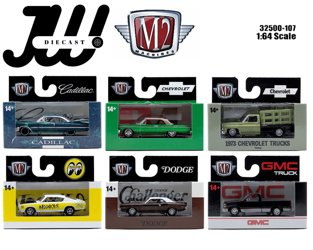 (Preorder) M2 Machines 1:64 Auto - Thentics Series 107 Assortment - Jw Diecast