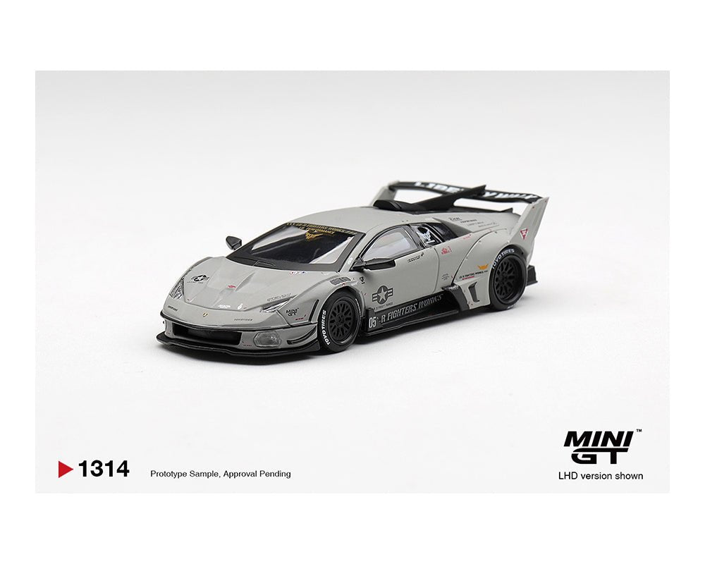 Preorder) Mini GT 1:64 Lamborghini LB-Silhouette WORKS MURCIELAGO GT Evo Fighter – Grey – Limited Edition - Jw Diecast
