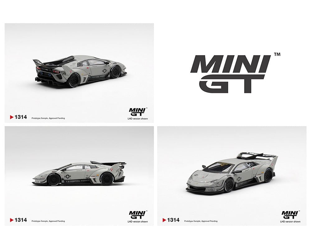 Preorder) Mini GT 1:64 Lamborghini LB-Silhouette WORKS MURCIELAGO GT Evo Fighter – Grey – Limited Edition - Jw Diecast