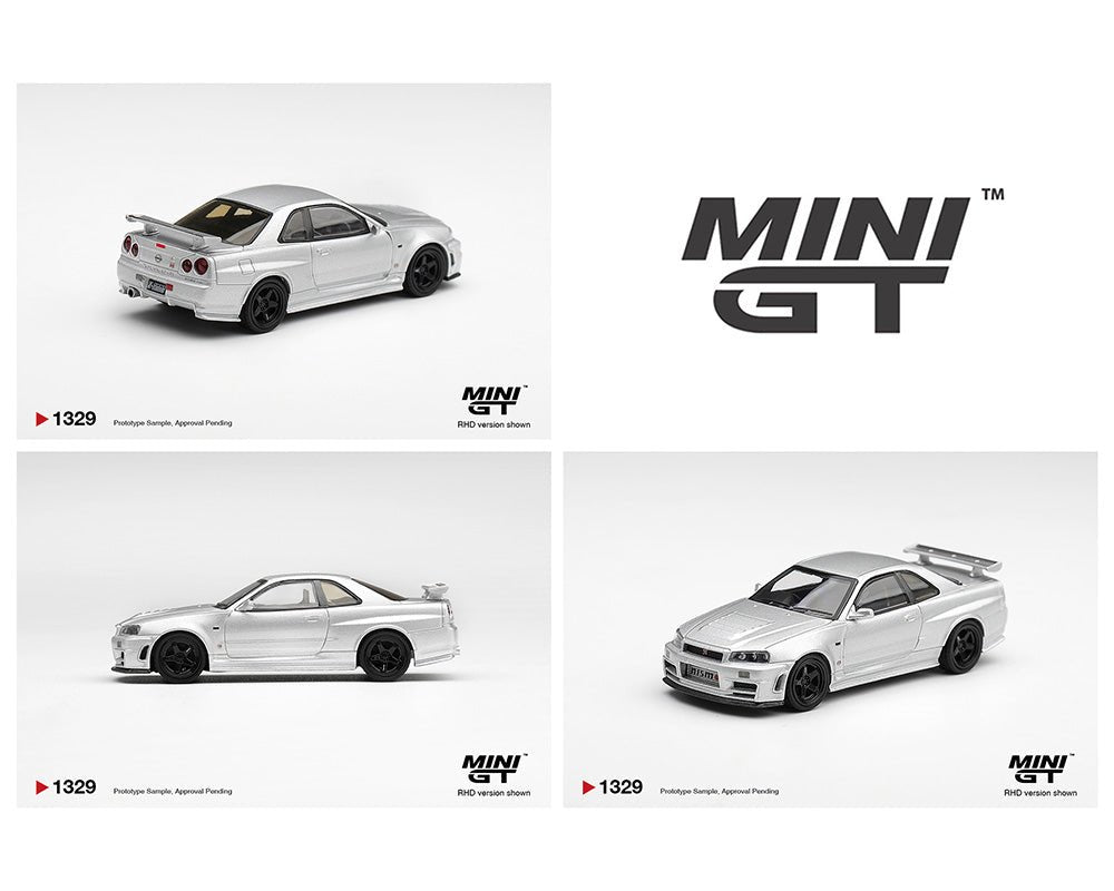 (Preorder) Mini GT 1:64 Nissan NISMO R34GT-R Z-tune Z-Tune Silver – Limited Edition - Jw Diecast