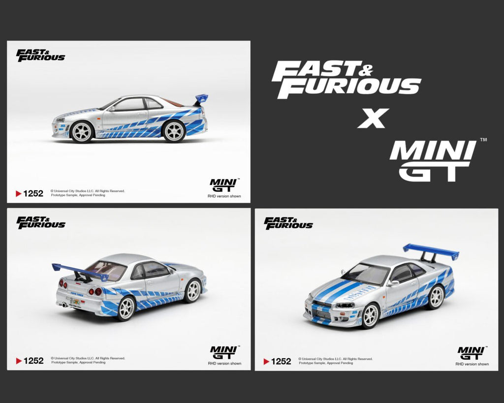 (Preorder) Mini GT 1:64 Nissan Skyline GT-R C-West “2 Fast 2 Furious” Brian O’Conner – Limited Edition - Jw Diecast