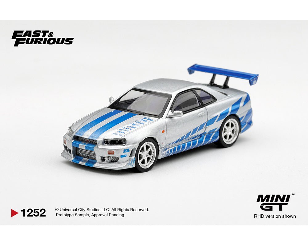 (Preorder) Mini GT 1:64 Nissan Skyline GT-R C-West “2 Fast 2 Furious” Brian O’Conner – Limited Edition - Jw Diecast