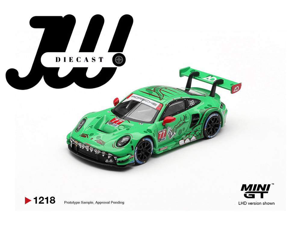 (Preorder) Mini GT 1:64 Porsche 911 GT3 R (992) 77 AO Racing 2025 IMSA Sebring 12 Hrs Class Winner - Jw Diecast
