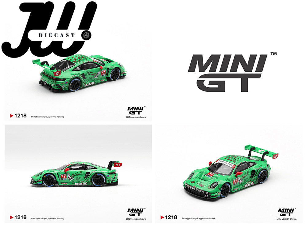 (Preorder) Mini GT 1:64 Porsche 911 GT3 R (992) 77 AO Racing 2025 IMSA Sebring 12 Hrs Class Winner - Jw Diecast