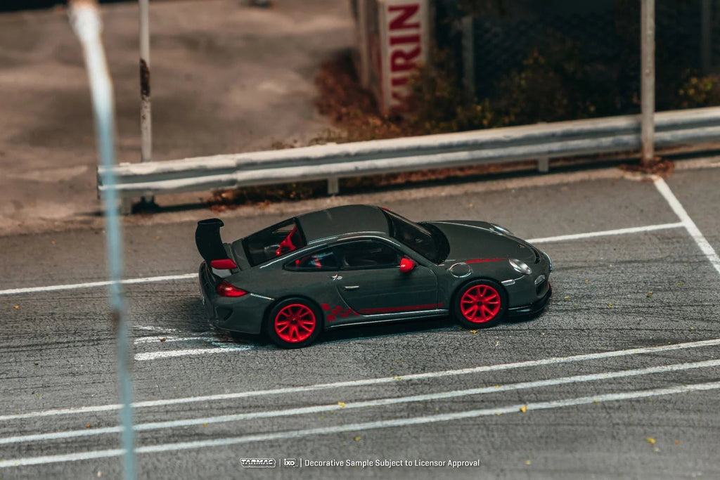 (Preorder) Tarmac Works 1:64 Porsche 911 GT3 RS (997.2) – Grey – IXO models – Global64 - Jw Diecast