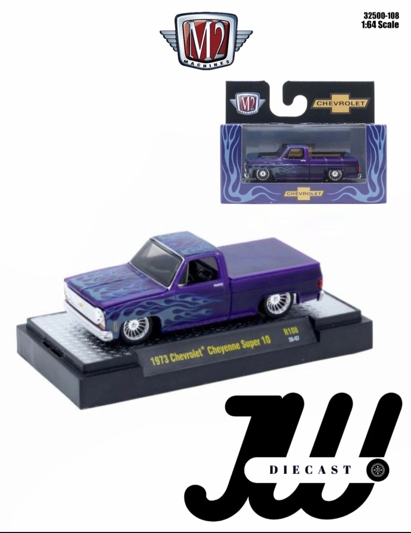 M2 Machines 1973 Chevrolet Cheyenne Super 10 ,1/64 R108