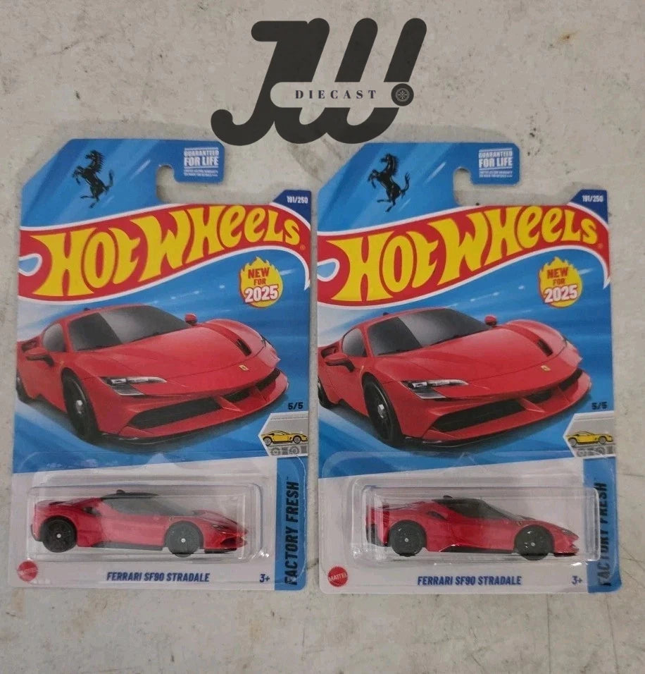 2025 Hot Wheels NEW MODEL red FERRARI SF90 STRADALE 191/250