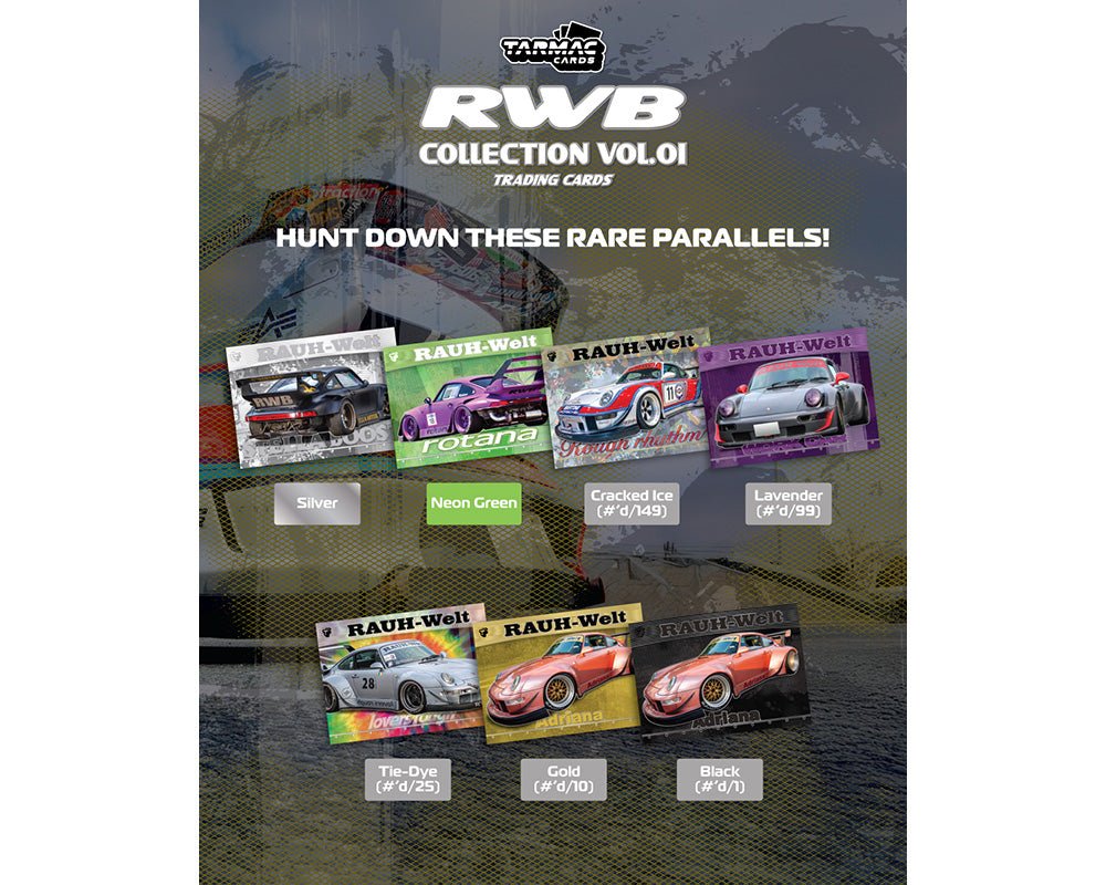 Tarmac Cards RWB Collection Collectible Trading Cards Blaster Box Vol. 01 – Limited Edition - Jw Diecast